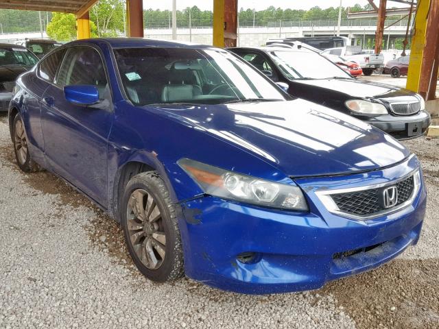 1HGCS12849A013844 - 2009 HONDA ACCORD EXL BLUE photo 1