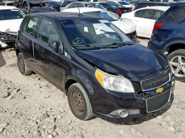 KL1TD6DE6BB204200 - 2011 CHEVROLET AVEO LS BLACK photo 1