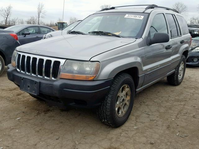 1J4GW48S81C505028 - 2001 JEEP GRAND CHER GRAY photo 2