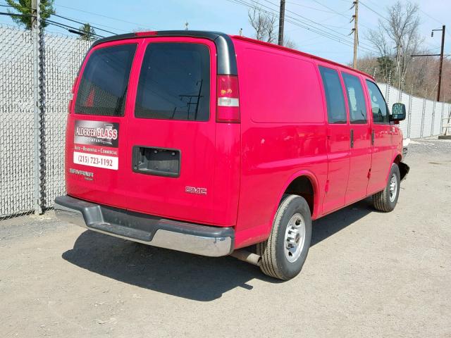 1GTZ7TCGXF1277934 - 2015 GMC SAVANA G35 RED photo 4