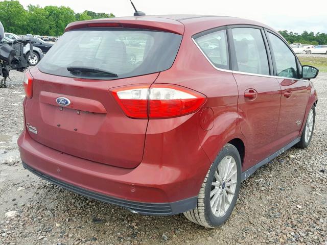 1FADP5CU8DL536570 - 2013 FORD C-MAX PREM RED photo 4