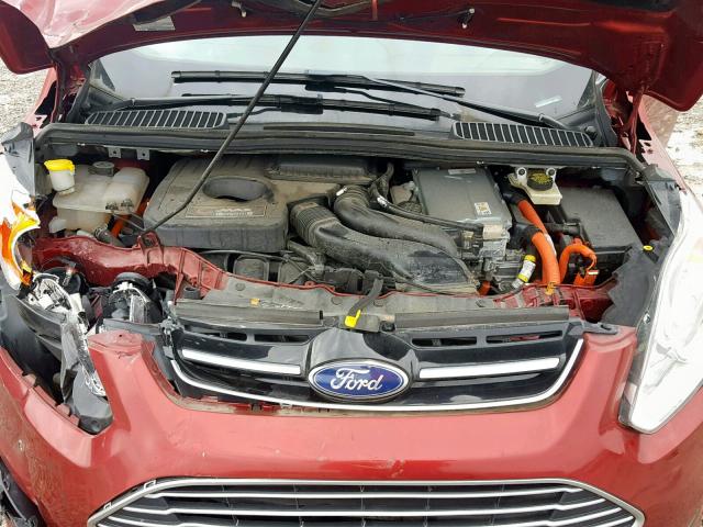 1FADP5CU8DL536570 - 2013 FORD C-MAX PREM RED photo 7