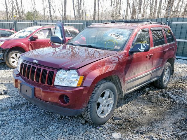 1J8GR48KX7C533525 - 2007 JEEP GRAND CHER MAROON photo 2