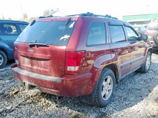 1J8GR48KX7C533525 - 2007 JEEP GRAND CHER MAROON photo 4