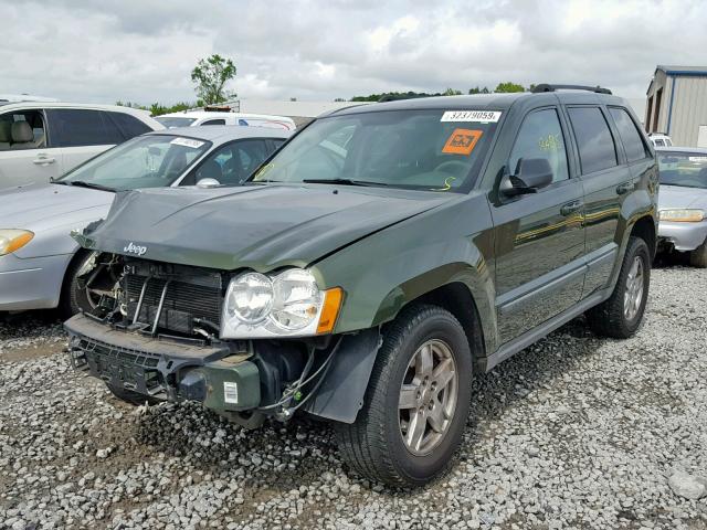 1J8GR48K87C512267 - 2007 JEEP GRAND CHER GREEN photo 2