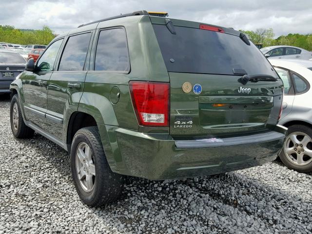 1J8GR48K87C512267 - 2007 JEEP GRAND CHER GREEN photo 3