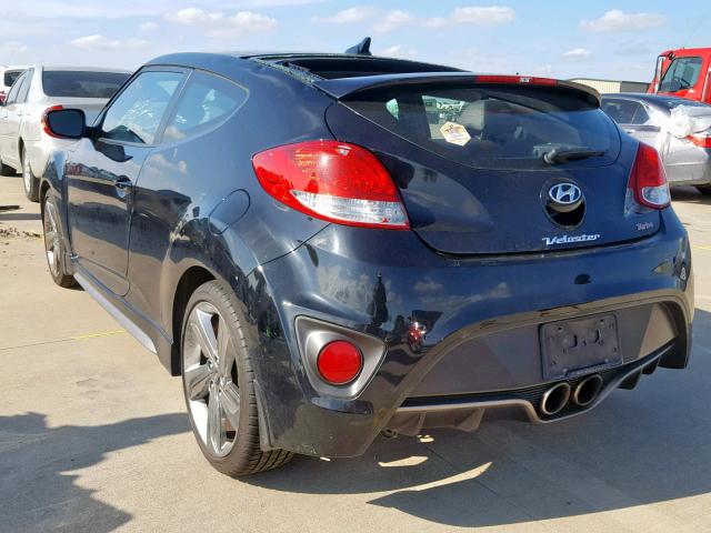 KMHTC6AE4DU162189 - 2013 HYUNDAI VELOSTER T GRAY photo 3