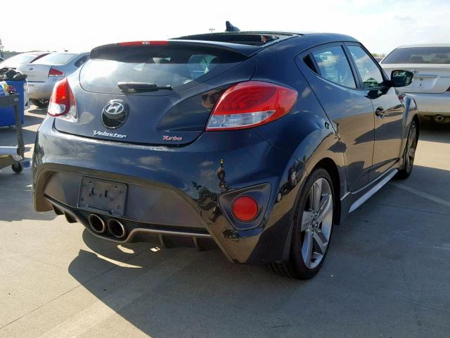 KMHTC6AE4DU162189 - 2013 HYUNDAI VELOSTER T GRAY photo 4