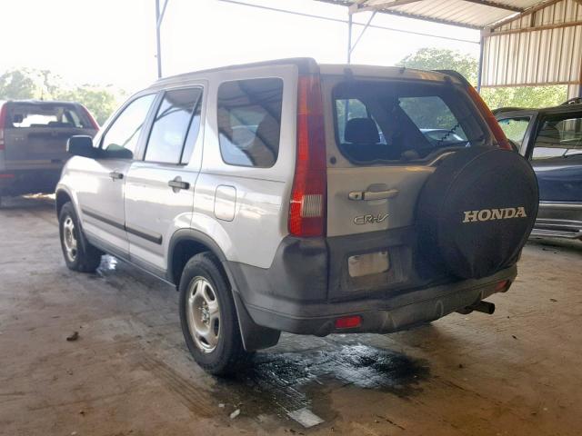 SHSRD68454U207828 - 2004 HONDA CR-V LX SILVER photo 3