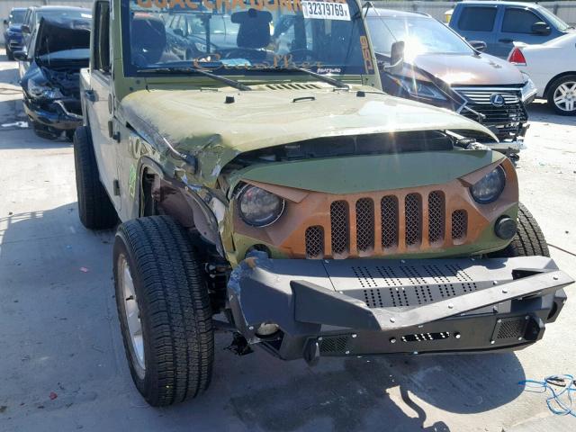 1C4AJWAG7DL582294 - 2013 JEEP WRANGLER S GREEN photo 9