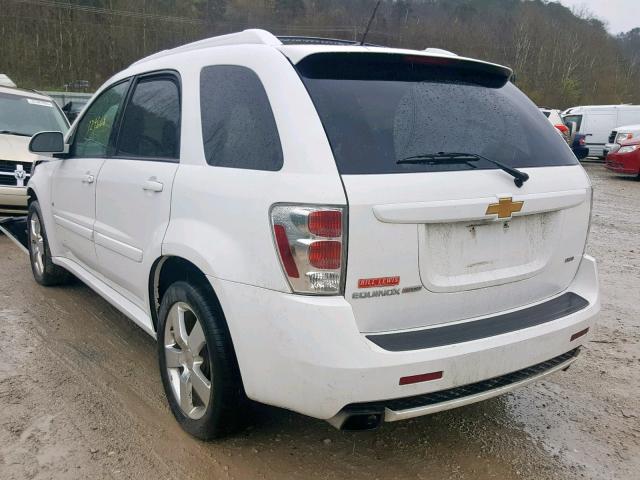 2CNDL037686297498 - 2008 CHEVROLET EQUINOX SP WHITE photo 3