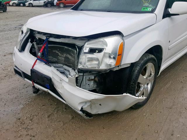 2CNDL037686297498 - 2008 CHEVROLET EQUINOX SP WHITE photo 9