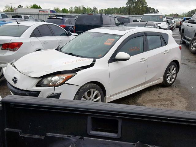 JM1BL1H59A1284214 - 2010 MAZDA 3 S WHITE photo 2