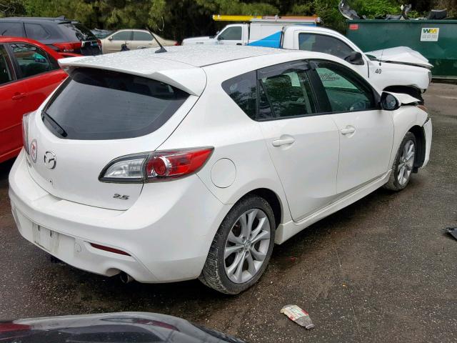 JM1BL1H59A1284214 - 2010 MAZDA 3 S WHITE photo 4