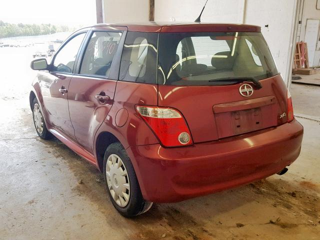 JTKKT604660152985 - 2006 TOYOTA SCION XA BURGUNDY photo 3