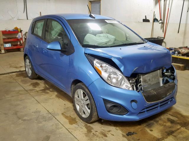 KL8CD6S91FC738261 - 2015 CHEVROLET SPARK 1LT BLUE photo 1