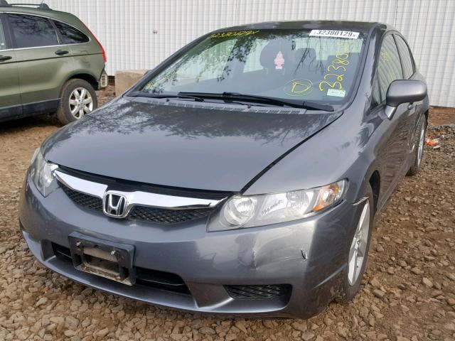 2HGFA16679H538519 - 2009 HONDA CIVIC LX-S BLACK photo 2