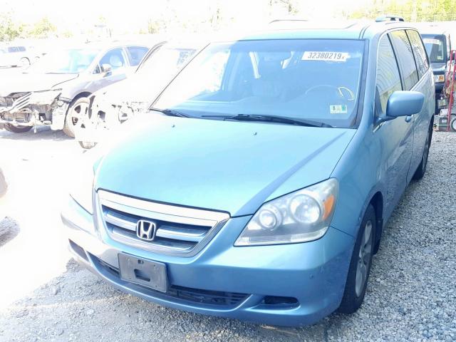 5FNRL38875B036903 - 2005 HONDA ODYSSEY TO BLUE photo 2