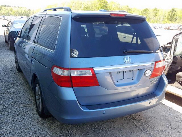 5FNRL38875B036903 - 2005 HONDA ODYSSEY TO BLUE photo 3