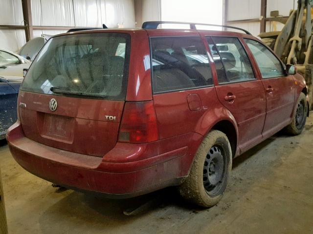 WVWSR61J36W008124 - 2006 VOLKSWAGEN JETTA GLS RED photo 4