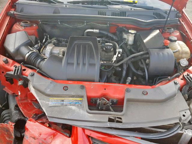 1G1AF5F57A7108720 - 2010 CHEVROLET COBALT 2LT RED photo 7