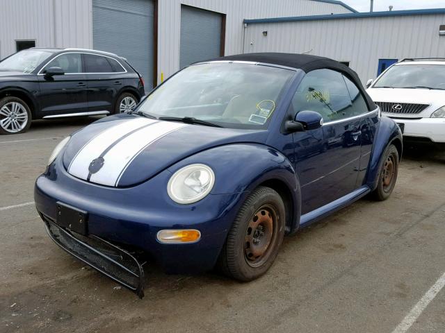 3VWCM31Y44M330506 - 2004 VOLKSWAGEN NEW BEETLE ლურჯი ფოტო 2