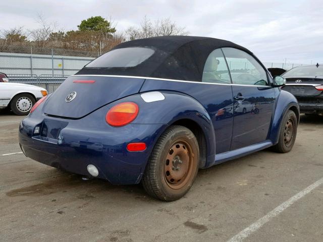 3VWCM31Y44M330506 - 2004 VOLKSWAGEN NEW BEETLE ლურჯი ფოტო 4