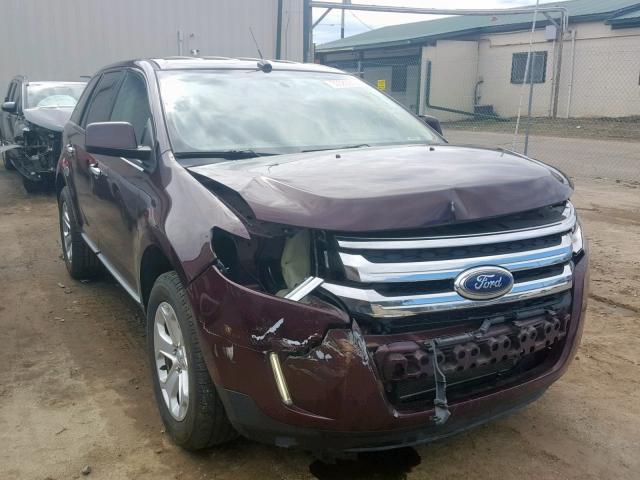 2FMDK4JC9BBA62277 - 2011 FORD EDGE SEL MAROON photo 1