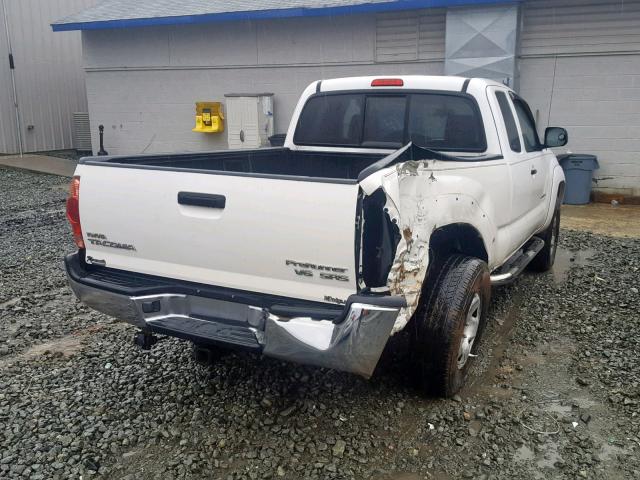 5TETU62N75Z127462 - 2005 TOYOTA TACOMA PRE WHITE photo 4