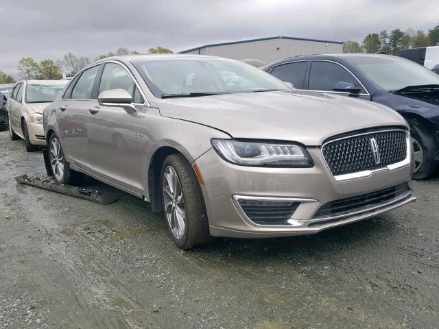 3LN6L5C93KR607369 - 2019 LINCOLN MKZ RESERV BEIGE photo 1