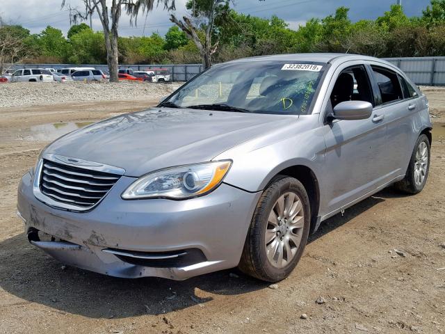 1C3CCBAB6DN734624 - 2013 CHRYSLER 200 LX GRAY photo 2