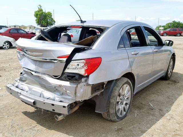 1C3CCBAB6DN734624 - 2013 CHRYSLER 200 LX GRAY photo 4