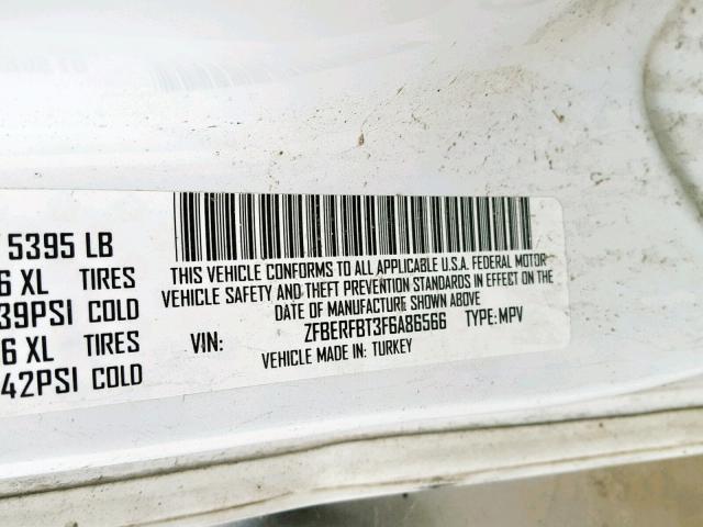 ZFBERFBT3F6A86566 - 2015 RAM PROMASTER 白色 照片 10