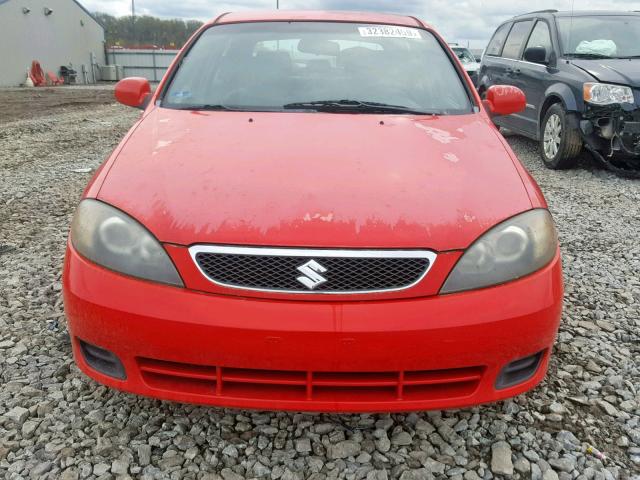 KL5JD66Z76K249237 - 2006 SUZUKI RENO RED photo 9