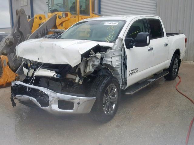 1N6AA1E53HN558111 - 2017 NISSAN TITAN SV WHITE photo 2