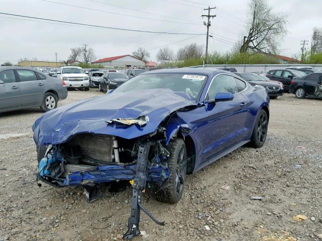 1FA6P8TH0G5283640 - 2016 FORD MUSTANG BLUE photo 2