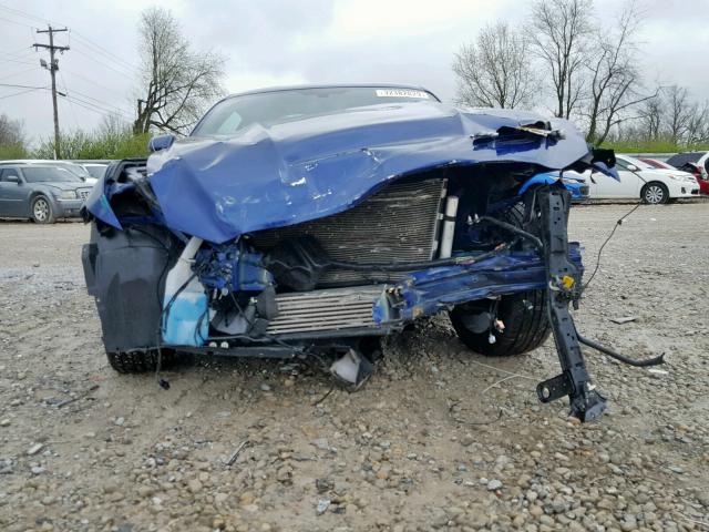 1FA6P8TH0G5283640 - 2016 FORD MUSTANG BLUE photo 9
