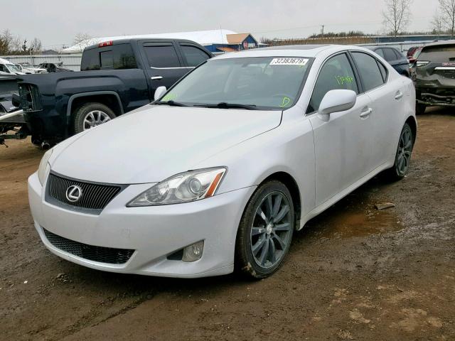 JTHCK262272013079 - 2007 LEXUS IS 250 WHITE photo 2