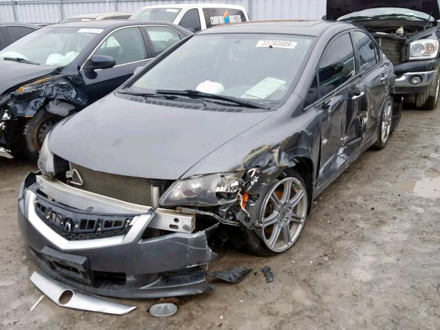 2HHFD5F7XBH201237 - 2011 ACURA CSX TECHNO GRAY photo 2
