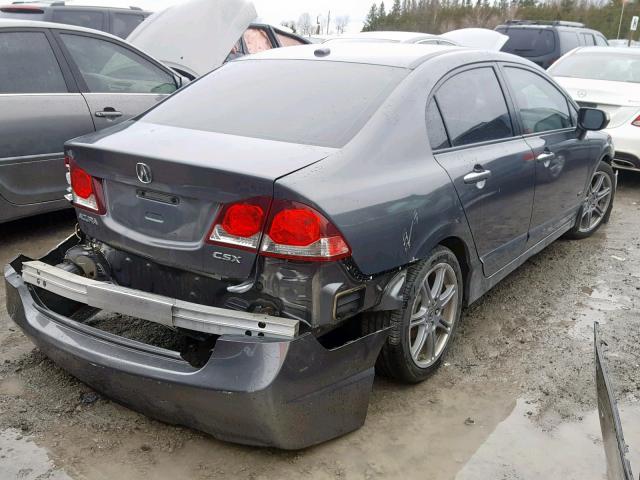 2HHFD5F7XBH201237 - 2011 ACURA CSX TECHNO GRAY photo 4