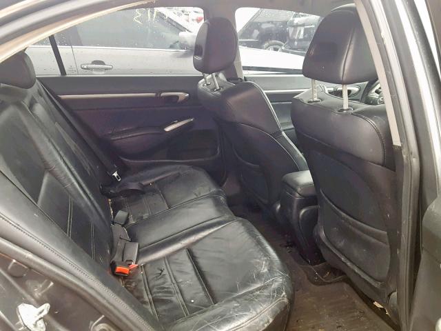 2HHFD5F7XBH201237 - 2011 ACURA CSX TECHNO GRAY photo 6