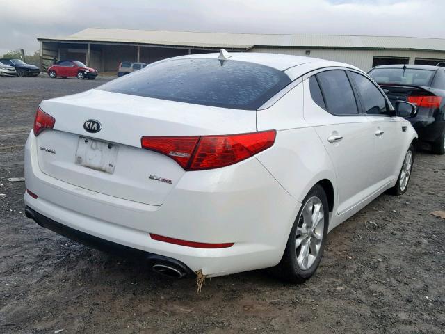 5XXGN4A7XDG112750 - 2013 KIA OPTIMA EX WHITE photo 4