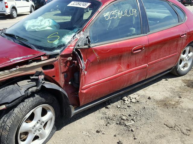 1FAFP55S51G104771 - 2001 FORD TAURUS SES RED photo 10