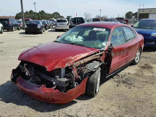 1FAFP55S51G104771 - 2001 FORD TAURUS SES RED photo 2