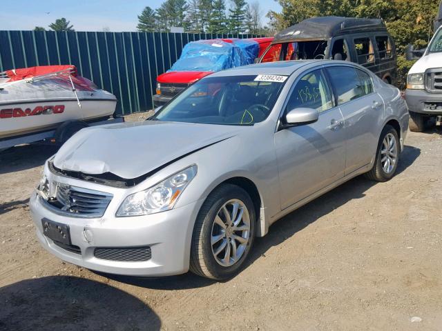 JNKCV61F39M365863 - 2009 INFINITI G37 SILVER photo 2