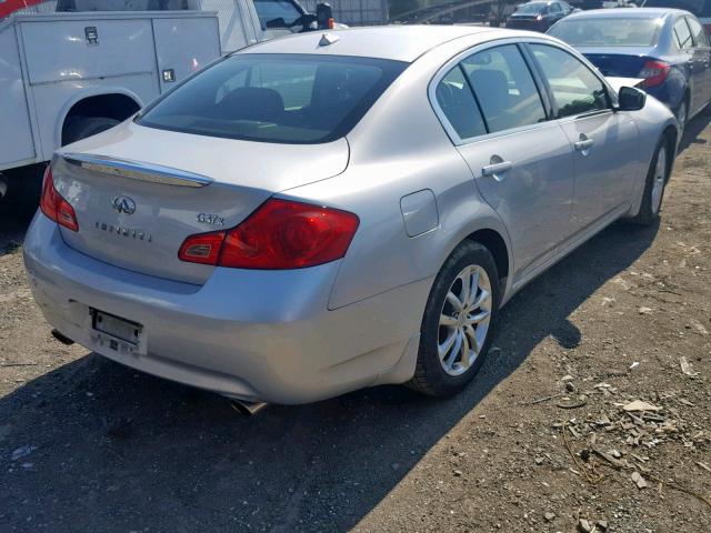 JNKCV61F39M365863 - 2009 INFINITI G37 SILVER photo 4