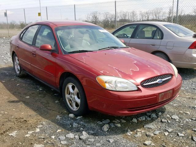 1FAFP55UX2A126710 - 2002 FORD TAURUS SES RED photo 1