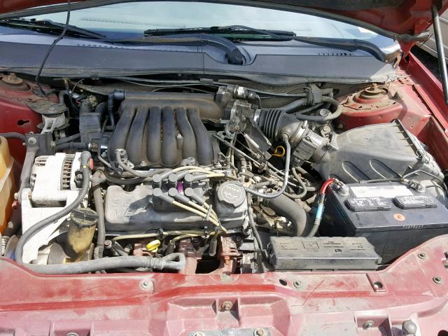 1FAFP55UX2A126710 - 2002 FORD TAURUS SES RED photo 7