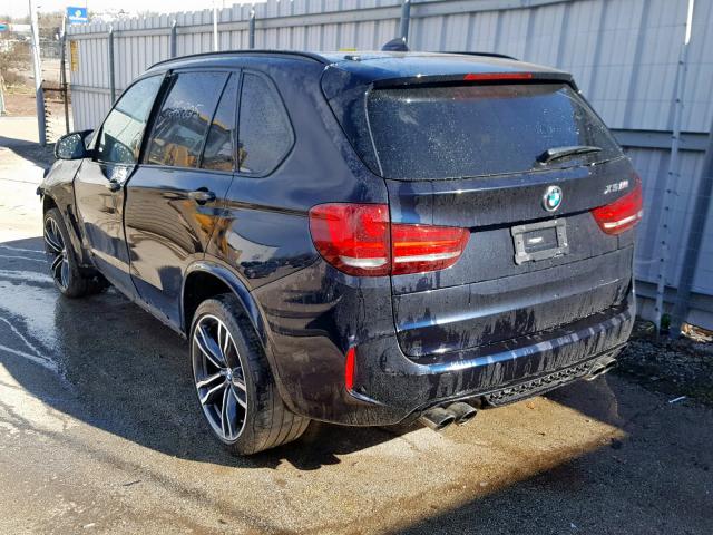 5YMKT6C32H0U39115 - 2017 BMW X5 M BLACK photo 3