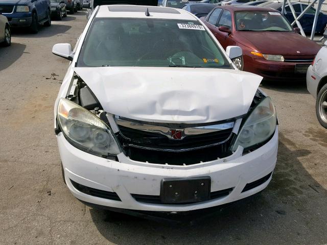 1G8ZV57747F162580 - 2007 SATURN AURA XR WHITE photo 9